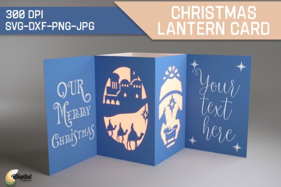 3D Christmas Lantern SVG for Festive Crafts