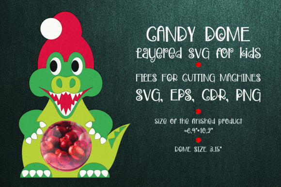 3D SVG Christmas Ornament: Crocodile Candy Dome Review