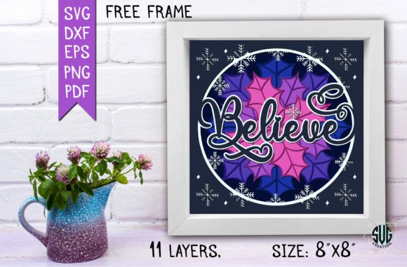 3D SVG Christmas Shadow Box Review