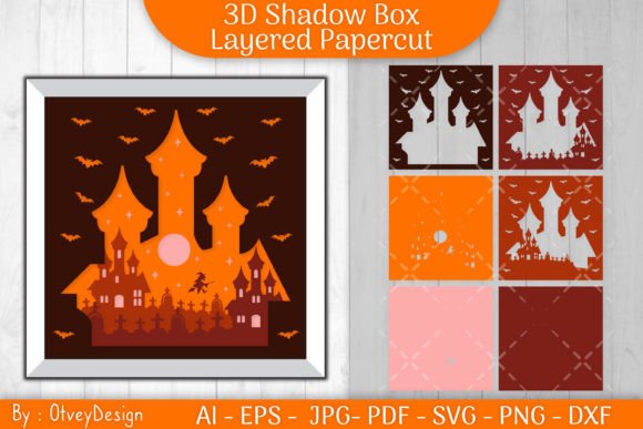 3D SVG Shadow Boxes: Halloween Scene Review