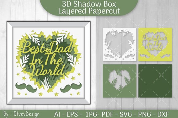 Best Dad 3D SVG for Shadow Boxes Review