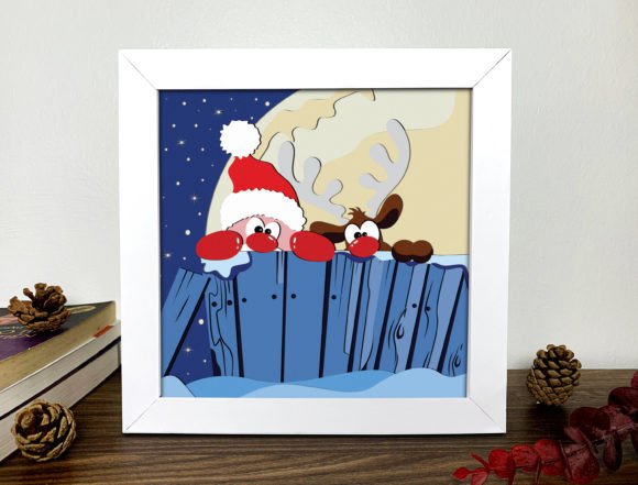 Funny Cute Christmas 3D SVG Shadow Box Review