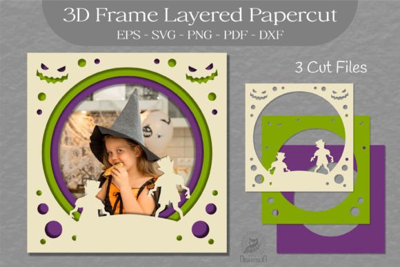Reviewing Halloween Layered Frame SVG 3D Frame 09