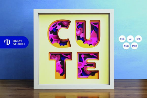Reviewing the CUTE Baby Shower 3D Shadow Box SVG