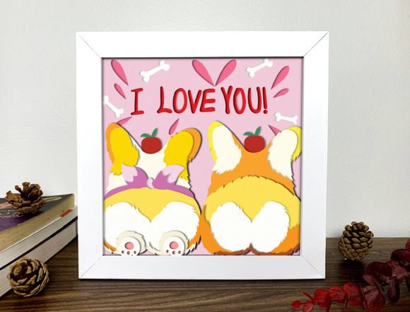 Welsh Corgi Valentine 3D SVG Review